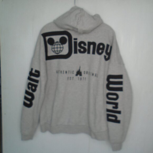 Disney Other - Walt Disney World Fleece Lined Hoodie Mens Size M Grey